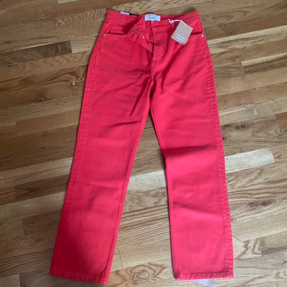 Red reformation jeans size 27
